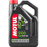 Motul 5100 15W50: Kit com 4 Óleos Semissintéticos - imagem 1