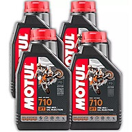 Motul 710 2T: Kit com 4 Óleos Sintéticos de Alta Performance - imagem 1