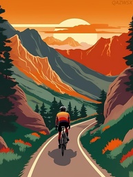Kit de Pintura de Diamante 5D Mountain Bike - Arte DIY para Adultos com 30,5 x 40,6 cm - imagem 1