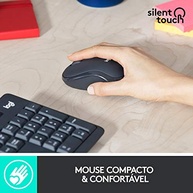 Combo Teclado e Mouse sem fio Logitech MK295 com Digitação e Clique Silencioso, Teclas de Mídia de Fácil Acesso, Conexão USB, Pilhas Inclusas e Layout ABNT2 - imagem 5