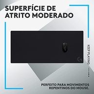 Mouse Pad Extra Grande de Tecido com Base Antiderrapante Logitech G840 Otimizado para Jogos e com Superfície de Atrito Moderado - imagem 2