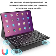 Combo de teclado e mouse Bluetooth ultrafino, portátil, recarregável, teclado sem fio para tablet Android, celular, smartphone, iPhone, iPad mini, Pro Air 10.2 10.9 11 12.9 33.0 cm (preto) - imagem 4
