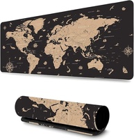 Mouse Pad Gamer Profissional Grande Confortavél Anti Derrapante 90x40 - Mapa Mundi - imagem 1
