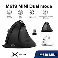 Mouse Vertical Ergonômico Delux M618mini: Conforto e Silêncio - imagem 1
