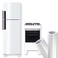 Adesivo Branco Brilho para Envelopamento e Decoração de Móveis 2m x 50cm - Vinil Autoadesivo Moderno - imagem 2