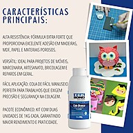 Cola Branca PVA Tekbond 500g – 2 Unidades para Artesanato e Móveis - imagem 1