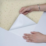 Rolo Adesivo Decorado Linho 45 cm x 2 m - Revestimento Fácil para Móveis e Paredes - imagem 3