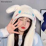Pelúcia Sanrio Cinnamoroll com Chapéu Saltitante e Orelha Móvel - imagem 1