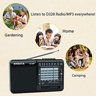 Rádio Portátil XHDATA D-328: Seu Companheiro de Onda Curta, FM/AM e MP3 com Bateria Recarregável - imagem 5