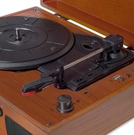 Vitrola Raveo Sonetto Wood: Reviva o Vinil com Tecnologia Bluetooth, USB e Gravação MP3 - imagem 4