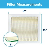 Filtro de Ar Filtrete 10x10x1 MPR 700 MERV 8: Respire Ar Puro e Livre de Poeira, Pólen e Pelos de Pets (Pacote com 4) - imagem 3