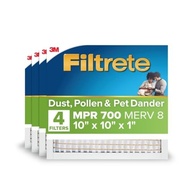 Filtro de Ar Filtrete 10x10x1 MPR 700 MERV 8: Respire Ar Puro e Livre de Poeira, Pólen e Pelos de Pets (Pacote com 4) - imagem 2