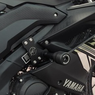 Protetor de Quadro Motoaggrandize para Yamaha R125, R15V2/V3/S, MT15 - Segurança e Estilo em Preto - imagem 1
