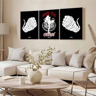 Kit 3 Quadros Decorativos Muay Thai - Arte Marcial para Sala e Quarto (28x20cm) - imagem 5