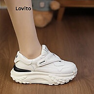 Lovito Tênis Casual Coreano Macio para Mulher - imagem 2