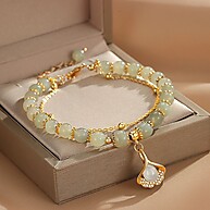 Pulseira de Flor de Cerejeira: Elegância Artesanal para Mulheres - imagem 1