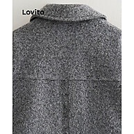 Jaqueta Casual Lovito com Zíper e Bolso para Mulheres - imagem 2