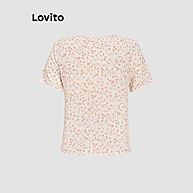 Blusa Boho Floral Lovito: Estilo Ditsy com Botões para Mulheres - imagem 2