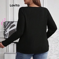 Camiseta Assimétrica Plus Size Lovito: Estilo Casual para Mulheres - imagem 2