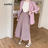 Saia Casual Lisa Assimétrica Lovito: Estilo e Conforto para Mulheres - imagem 2