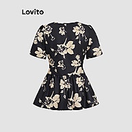 Blusa Floral Elegante Lovito para Mulheres - imagem 2