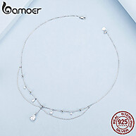Colar Bamoer 925 Gotas – Elegância em Prata para Mulheres - imagem 2