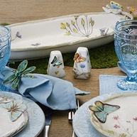 Conjunto Fitz e Floyd Butterfly Fields Salt and Pepper, 7 cm, multicolorido - imagem 4