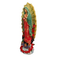 Estátua da Virgem Maria de Guadalupe 15 cm em Resina Multicor - Inspire Fé e Paz no Lar - imagem 4