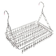 Rack de Secagem de Roupas Dobrável em Aço Inoxidável - Multifuncional com Ajuste de Nível - imagem 2