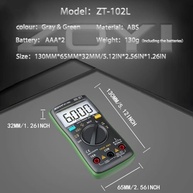 Multímetro Digital ZOYI ZT-102L: Medidor de Indutância LCR TRMS 6000 Contagens | Voltímetro, Amperímetro e Mais - imagem 5