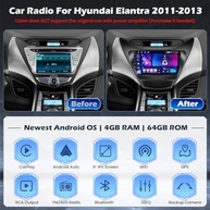 Central Multimídia Android 15 para Hyundai Elantra 2011-2013: Tela 23cm, Carplay Sem Fio, GPS 5G e Mais! - imagem 3