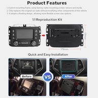 Upgrade Jeep Cherokee 2014-2018: Central Multimídia Android 13 Joying 8" IPS com CarPlay & Android Auto - imagem 5