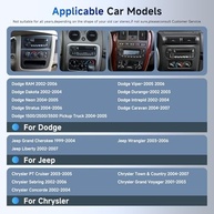 Central Multimídia Android 13 para Dodge Ram 1500/2500/3500 e Jeep Wrangler/Grand Cherokee - Tela IPS 17.4cm com CarPlay e Android Auto Sem Fio - imagem 3