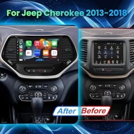 Central Multimídia Jeep Cherokee 2013-2018 Android 10.1" com CarPlay Sem Fio, Android Auto e Câmera HD - imagem 3