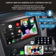 Central Multimídia FINYQBET 10" com CarPlay/Android Auto Sem Fio e Câmera de Ré HD - imagem 4