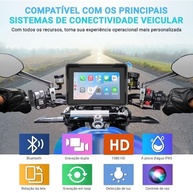 Multimídia para Moto com 2 Câmeras 1080P IPS 5'' - Carplay & Android Auto Sem Fio - imagem 4