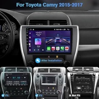 Central Multimídia 10.1" Android 13 para Toyota Camry 2015-2017: Carplay Sem Fio, Android Auto e Câmera de Ré - imagem 3