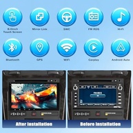 Central Multimídia Chevrolet GMC Vorally: CarPlay/Android Auto Sem Fio, Tela 8" IPS e Android 13 - imagem 3