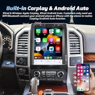 Central Multimídia Android 13 12.1" Tesla Style para Ford F150/F250/F350 (2015-2022) com Snapdragon, Carplay & Android Auto - imagem 5