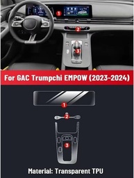 Película Protetora TPU para Central Multimídia GAC Trumpchi EMPOW 2023 2024 - Anti-Risco e Ultra Transparente - imagem 3