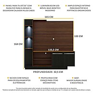 Estante com Led e Painel TV 55” – Dallas Multimóveis - imagem 2