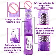 Vibrador Rabbit 360°: Prazer Intenso e Múltiplo - imagem 1