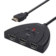 Switch HDMI 3 em 1 USKY: Conecte Múltiplos Dispositivos à sua TV 1080p - imagem 2