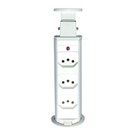 Torre de Tomadas Retrátil Branca Multiplug: Elegância e Praticidade para Seu Espaço - imagem 2