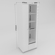 Armário Multiuso para Área de Serviço Marilia Branco – Organize com Estilo e Praticidade - imagem 3