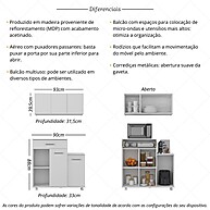 Cozinha Completa 93cm: Armário + Balcão Multiuso - imagem 2