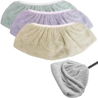 Kit 3 Panos Multiuso em Microfibra para Vassoura, Rodo e Limpeza Profunda - 35cm x 14cm com Elástico - imagem 2