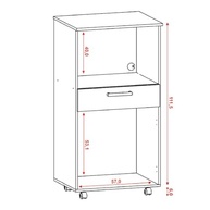 Armário de Cozinha Balcão Multiuso Duplo Forno Duetto Branco - Organize com Estilo e Funcionalidade - imagem 4