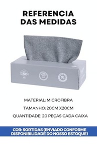 Pano de Limpeza em Microfibra Lavável - 20 Unidades Rosa | Multiuso e Reutilizável - imagem 4