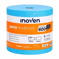 Pano Multiuso Em Rolo 600U 20cmX240m Inoven - Viscose e Poliéster para Limpeza Total - imagem 1